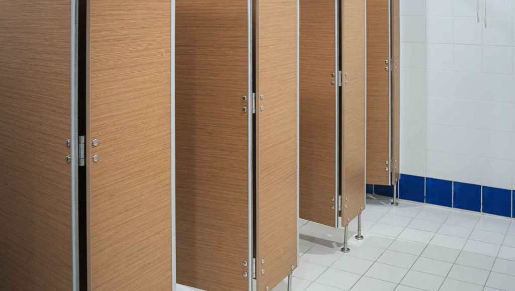 Public toilet cubicles